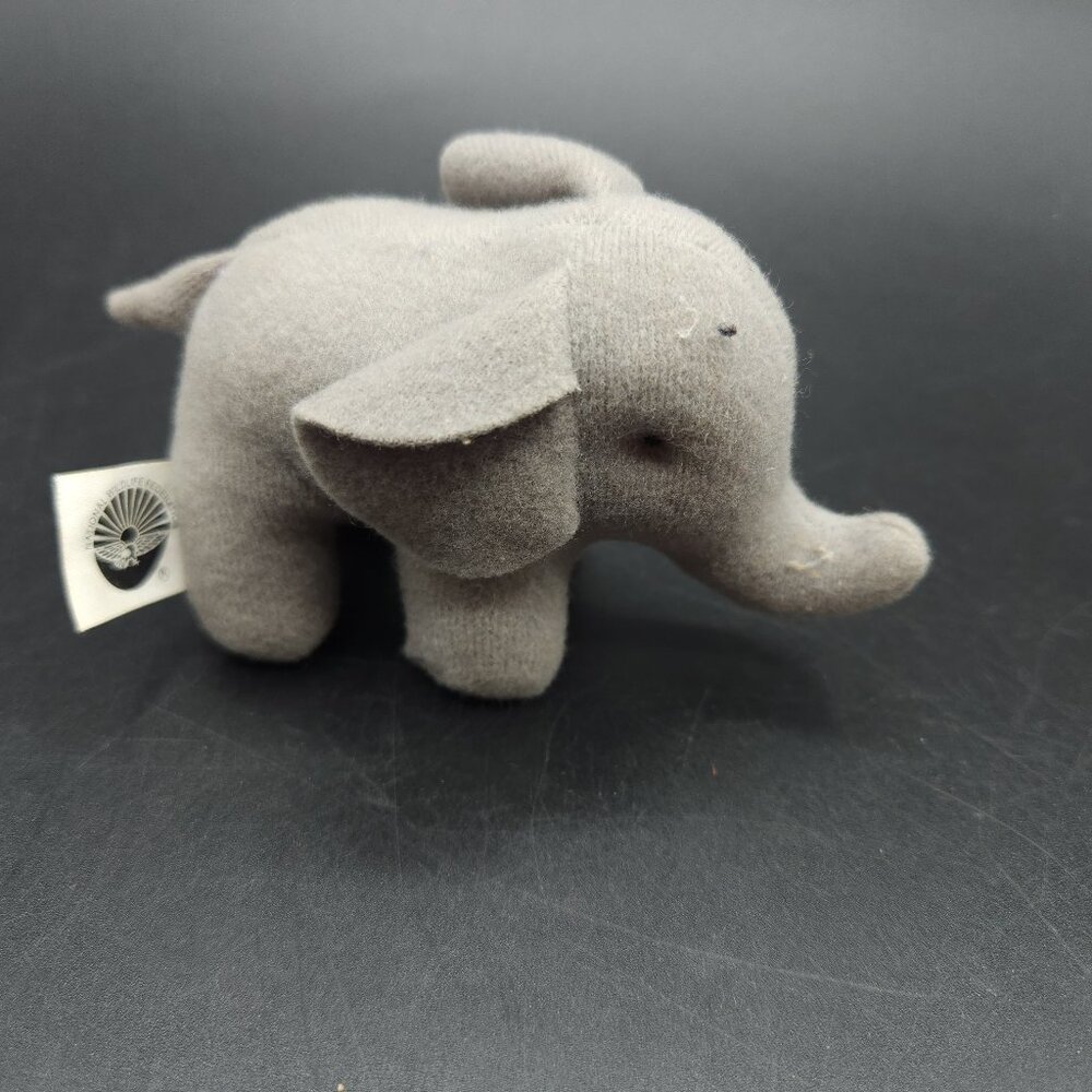 National Wildlife Plush Elephant 3" Tall 1994 Stuffed Animal Toy McDonalds Happy
